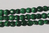 CMN250 15.5 inches 6mm flat round natural malachite beads wholesale