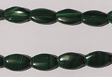 CMN265 15.5 inches 8*12mm flat drum natural malachite beads wholesale