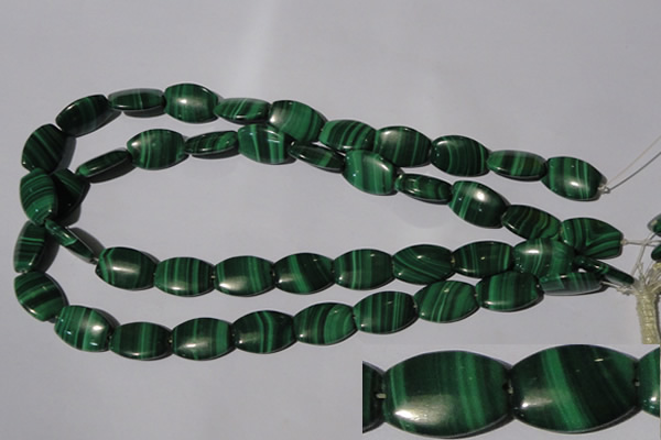 CMN268 15.5 inches 13*18mm flat drum natural malachite beads wholesale