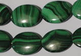 CMN275 15.5 inches 15*20mm oval natural malachite beads wholesale