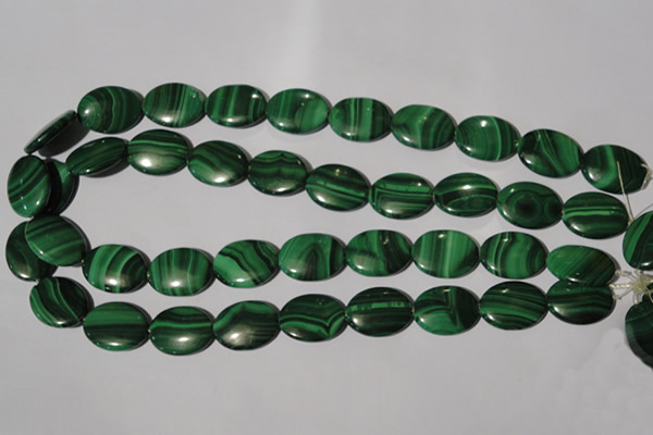 CMN275 15.5 inches 15*20mm oval natural malachite beads wholesale