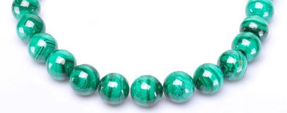 CMN28 AB grade 16mm round natural malachite beads Wholesale