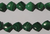 CMN289 15.5 inches 10*10mm trapezoid natural malachite beads