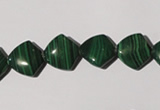 CMN290 15.5 inches 12*12mm trapezoid natural malachite beads