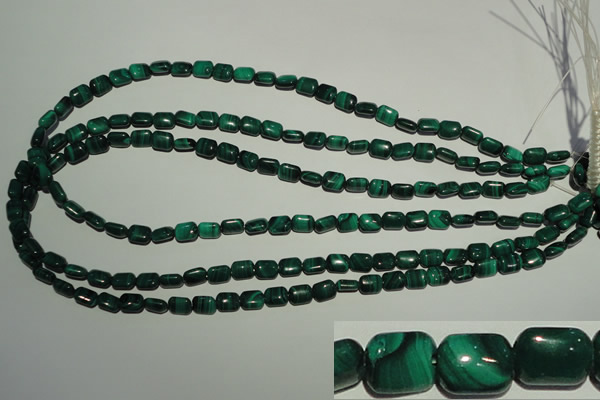 CMN300 15.5 inches 6*8mm rectangle natural malachite beads wholesale