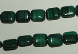 CMN302 15.5 inches 8*10mm rectangle natural malachite beads wholesale