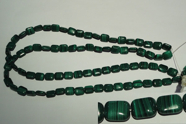 CMN302 15.5 inches 8*10mm rectangle natural malachite beads wholesale