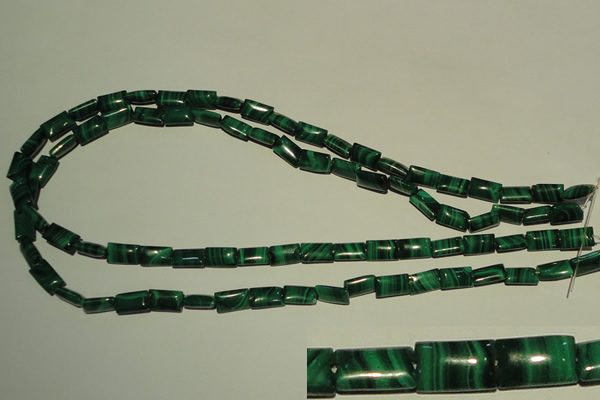 CMN311 15.5 inches 6*10mm rectangle natural malachite beads wholesale