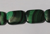 CMN317 15.5 inches 15*20mm rectangle natural malachite beads wholesale