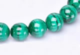 CMN37 AB grade 4mm round natural malachite beads Wholesale