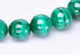 CMN38 AB grade 6mm round natural malachite beads Wholesale