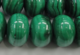 CMN403 15.5 inches 8*12mm rondelle natural malachite beads wholesale