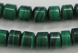 CMN408 15.5 inches 5*6mm tyre natural malachite beads wholesale