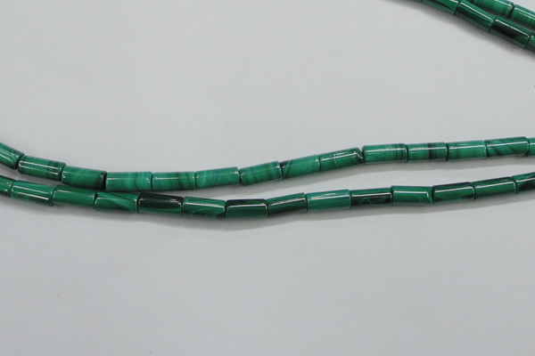 CMN410 15.5 inches 4*9mm tube natural malachite beads wholesale