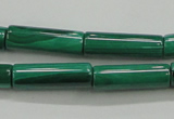 CMN411 15.5 inches 4*13mm tube natural malachite beads wholesale