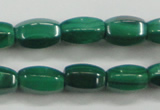 CMN422 15.5 inches 5*8mm faceted rice natural malachite beads