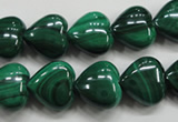 CMN425 15.5 inches 8*8mm heart natural malachite beads wholesale