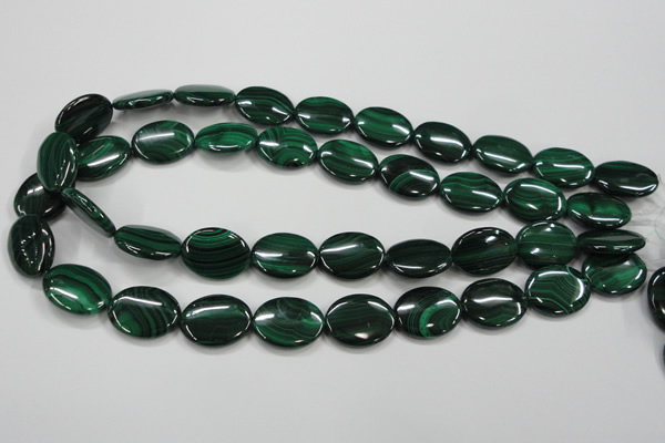 CMN436 15.5 inches 15*20mm oval natural malachite beads wholesale