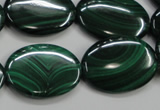 CMN437 15.5 inches 18*25mm oval natural malachite beads wholesale