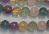 CMQ213 15.5 inches 10mm round multicolor quartz gemstone beads