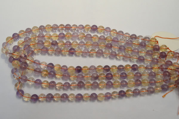 CMQ216 15.5 inches 8mm round multicolor quartz gemstone beads