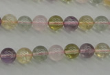 CMQ302 15.5 inches 8mm round multicolor quartz gemstone beads