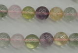 CMQ303 15.5 inches 10mm round multicolor quartz gemstone beads