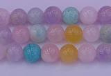 CMQ341 15.5 inches 6mm round mixed quartz gemstone beads