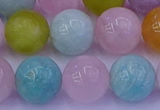 CMQ344 15.5 inches 12mm round mixed quartz gemstone beads