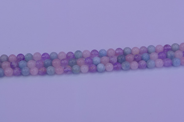 CMQ351 15.5 inches 6mm round mixed quartz beads wholesale