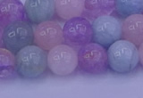 CMQ352 15.5 inches 8mm round mixed quartz beads wholesale