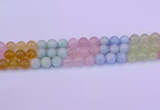 CMQ363 15.5 inches 10mm round rainbow quartz beads wholesale