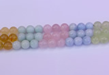 CMQ364 15.5 inches 12mm round rainbow quartz beads wholesale