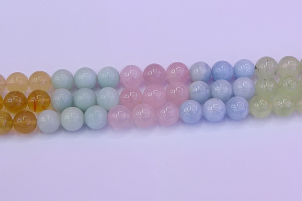 CMQ364 15.5 inches 12mm round rainbow quartz beads wholesale