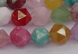 CMQ373 15.5 inches 10mm faceted nuggets mixed gemstone beads