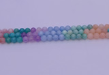 CMQ402 15.5 inches 8mm round mixed quartz beads wholesale