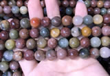 CMQ443 15.5 inches 10mm round mixed rutilated quartz beads