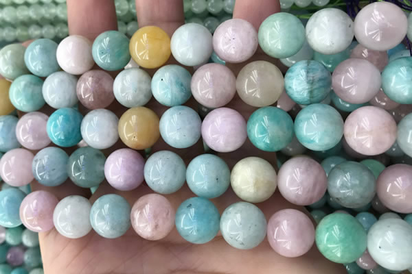 CMQ469 15.5 inches 12mm round mixed gemstone beads wholesale