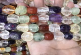 CMQ515 10*12mm - 13*18mm faceted nuggets colorfull quartz beads