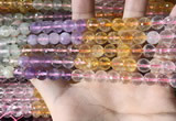 CMQ543 15.5 inches 8mm faceted round colorfull quartz beads