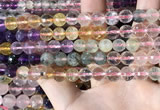 CMQ544 15.5 inches 8mm faceted round colorfull quartz beads