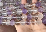 CMQ558 15.5 inches 14mm faceted round colorfull quartz beads