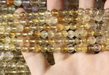 CMQ560 15.5 inches 6mm faceted round citrine gemstone beads