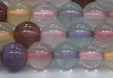 CMQ570 15.5 inches 6mm round mixed quartz beads wholesale