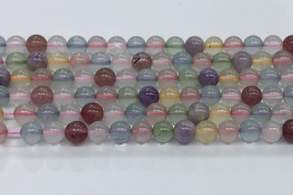 CMQ571 15.5 inches 8mm round mixed quartz beads wholesale