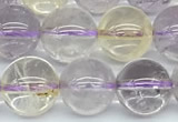 CMQ581 15 inches 10mm round mixed quartz beads