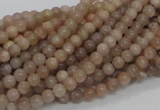 CMS01 15.5 inches 4mm round moonstone gemstone beads wholesale