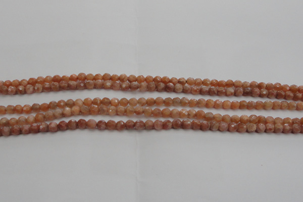 CMS1010 15.5 inches 4mm faceted round AA grade moonstone beads