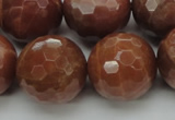 CMS1019 15.5 inches 20mm faceted round AA grade moonstone beads