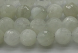 CMS1042 15.5 inches 8mm faceted round A grade white moonstone beads